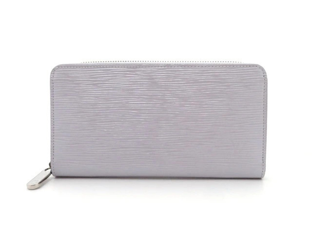 LOUIS VUITTON Long Wallet Zippy Epi Lilac Nacre